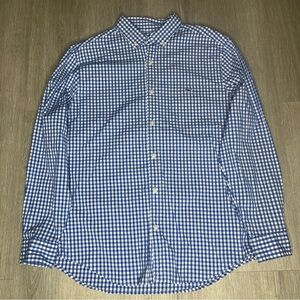 Vineyard Vines Classic Fit Tucker Shirt Blue/White Checkered Button Up